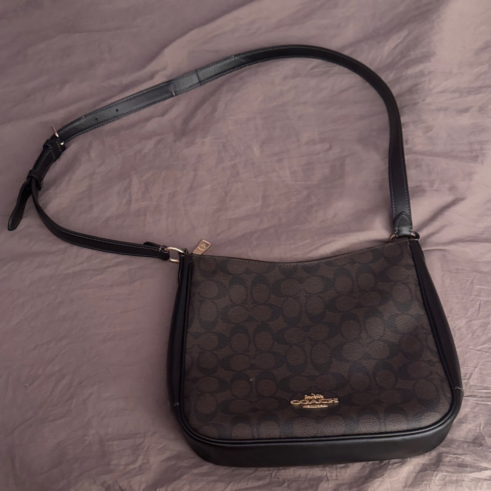 Coach Ellie File Bag in Signature Canvas.